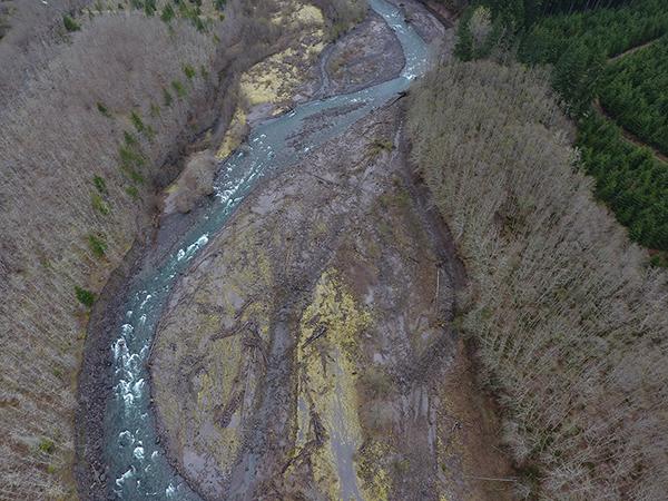 S Fork Toutle UAV image